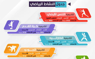 مواعيد الاكاديميات الرياضية بنادي النيل