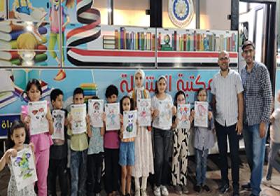 المكتبة المتنقلة في ضيافة نادي النيل